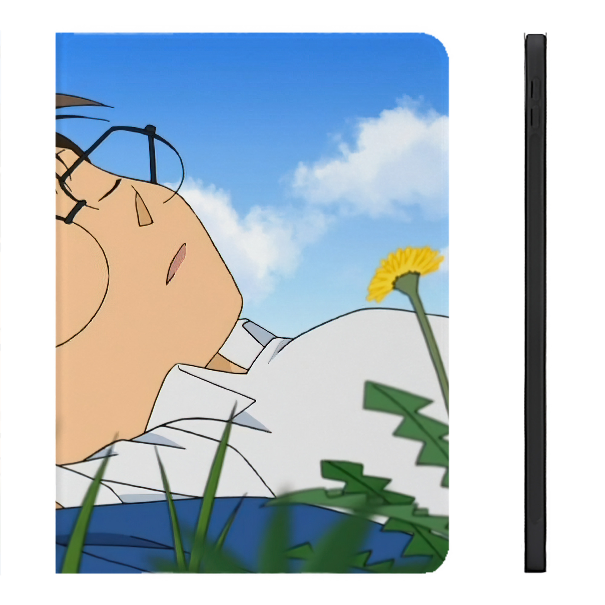 （画像用） 名探偵コナン Detective Conan IPadケース ペンホルダー付き ブックスタイルデザイン